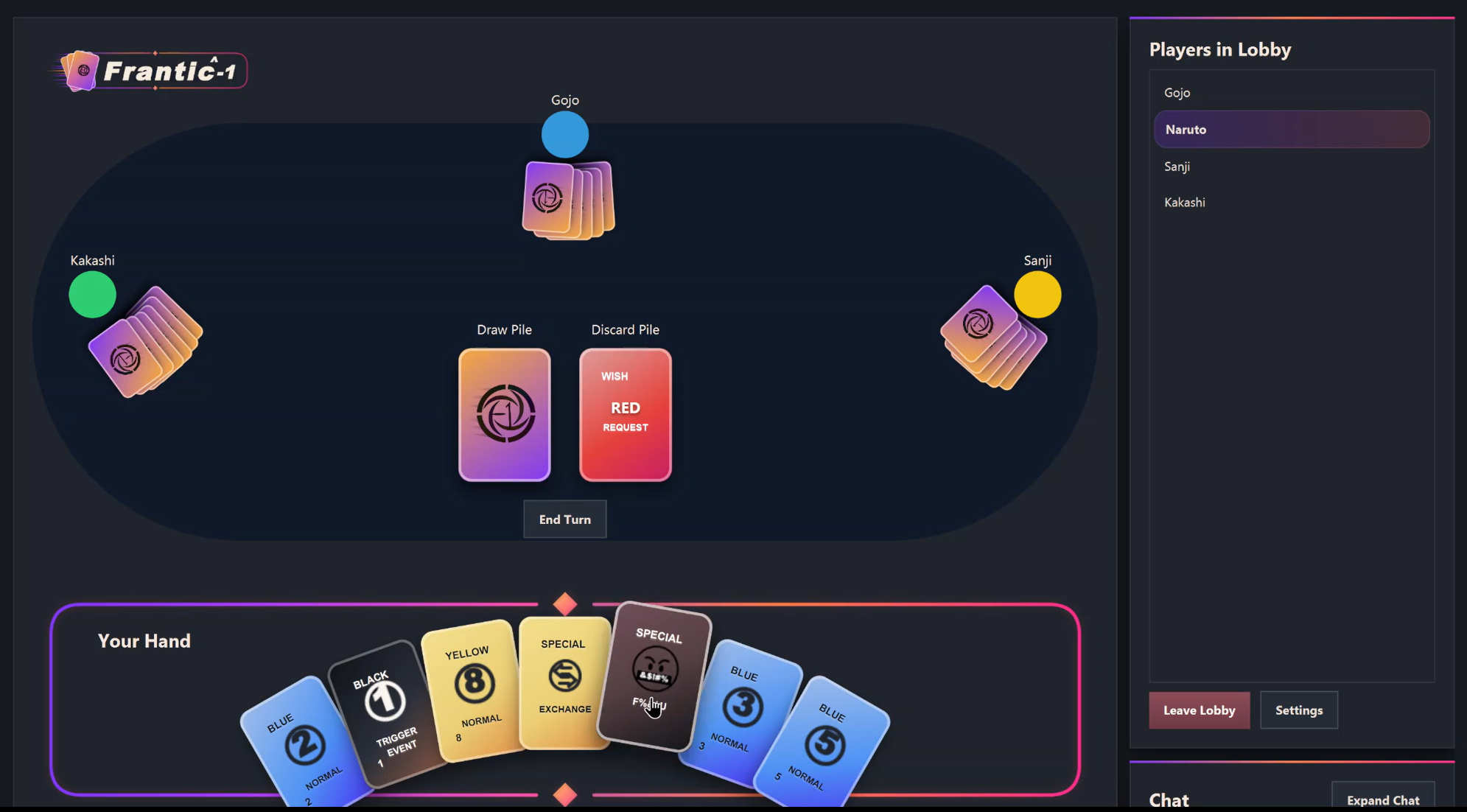 Screenshot of Frantic^-1 gameplay